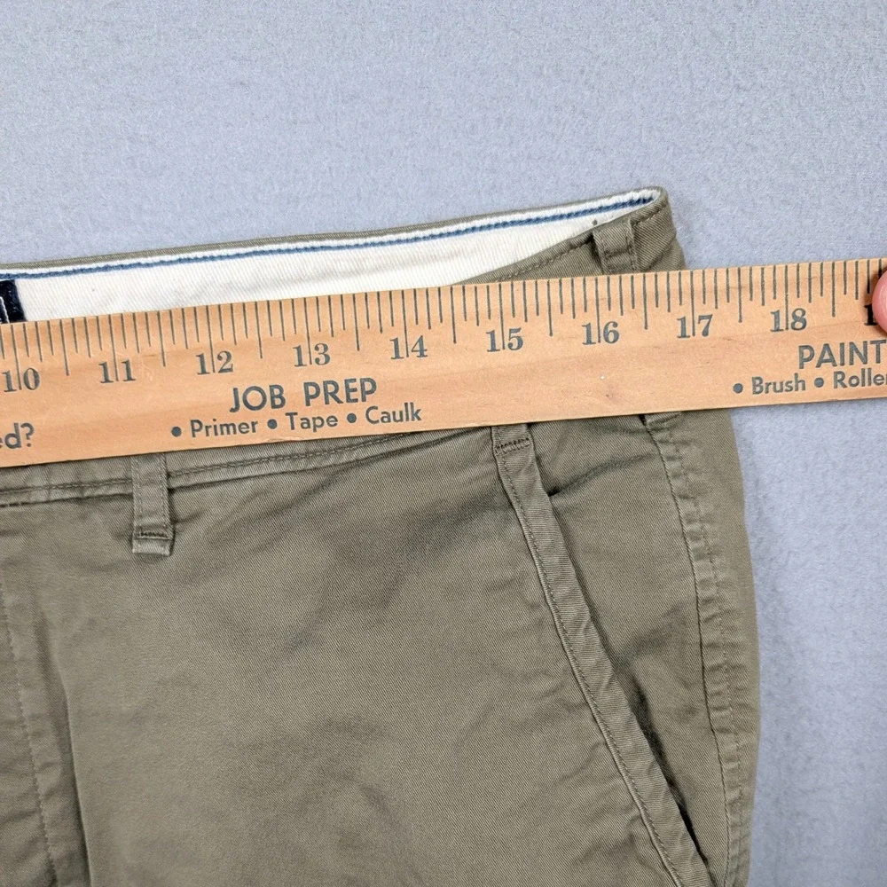 Abercrombie & Fitch Langdon Slim Chinos Mens 33x32 Olive Khaki Stretch Pants